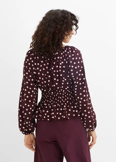 Bluse i lett sateng, bonprix
