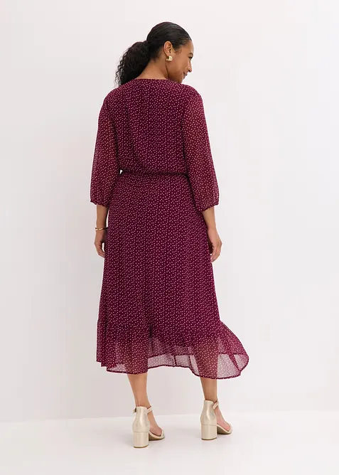 Maxikjole i chiffon, bonprix