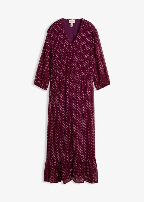 Maxikjole i chiffon, bonprix