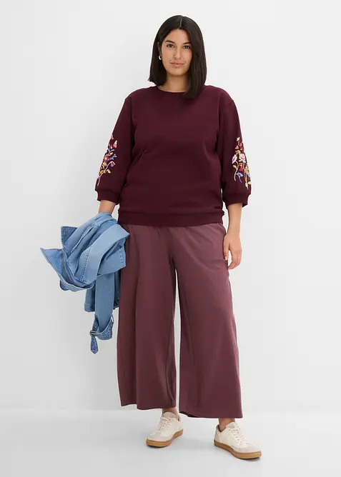 Sweatshirt i 100% &oslash;kologisk bomull, bonprix