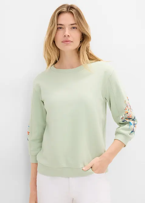 Sweatshirt i 100% &oslash;kologisk bomull, bonprix