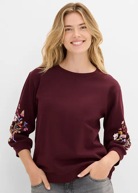 Sweatshirt i 100% &oslash;kologisk bomull, bonprix