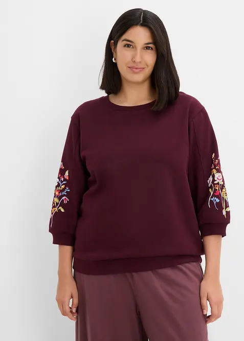 Sweatshirt i 100% &oslash;kologisk bomull, bonprix