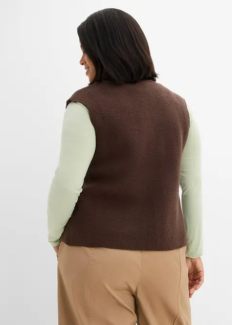 Vest i milanostrikk, bonprix