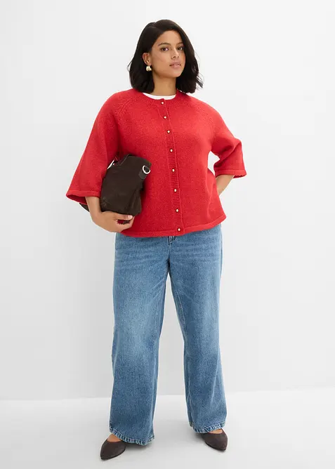 Cardigan med 3/4-lange ermer, bonprix