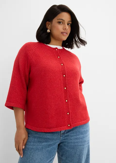 Cardigan med 3/4-lange ermer, bonprix