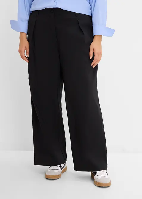 Bukse i bengalin med stretch og legg, bonprix