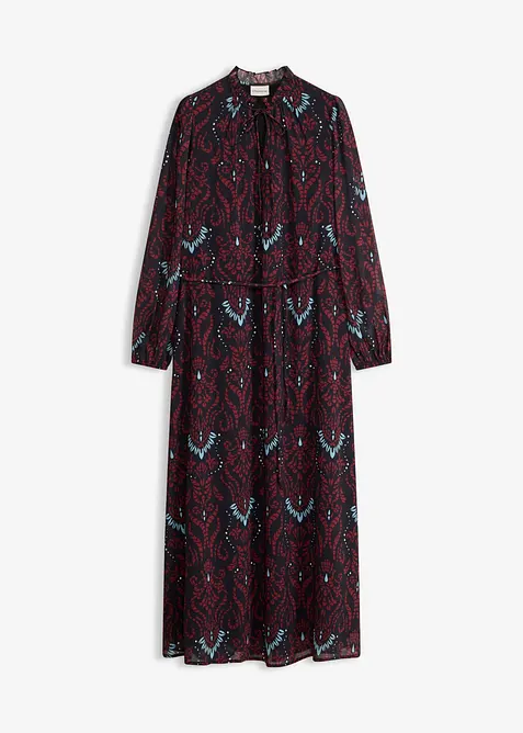 Utsvingt chiffonkjole, bonprix