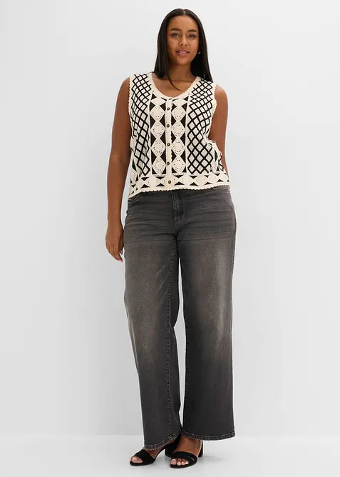 Strikkevest, bonprix