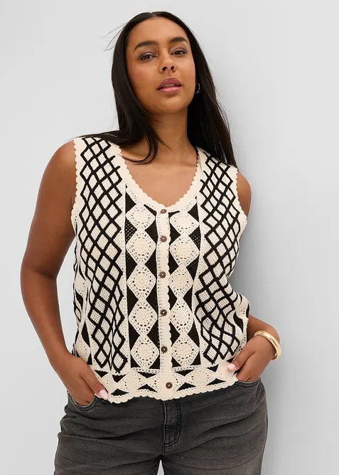 Strikkevest, bonprix