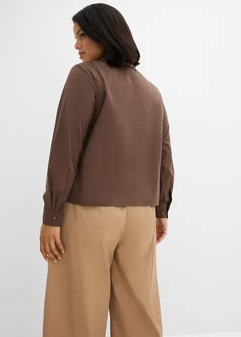 Bluse med skjerfdetalj, bonprix