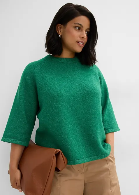 Oversized strikketopp, bonprix