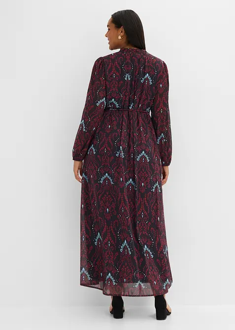 Utsvingt chiffonkjole, bonprix