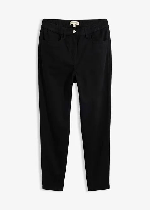 High waist mama twillbukse i bomullsmiks, bonprix