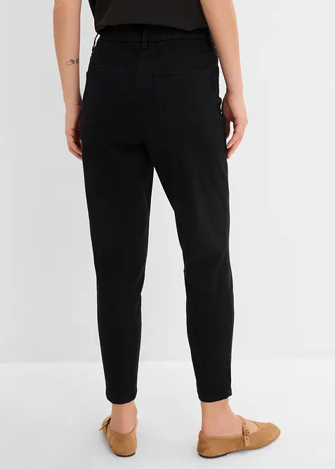 High waist mama twillbukse i bomullsmiks, bonprix