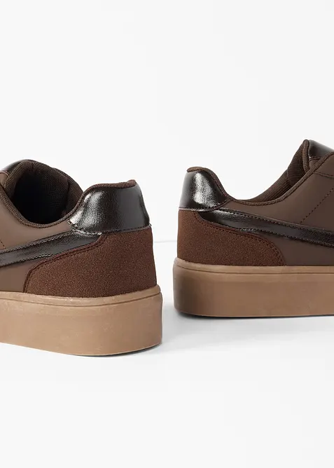 Retrosneakers med plat&aring;s&aring;le, bonprix