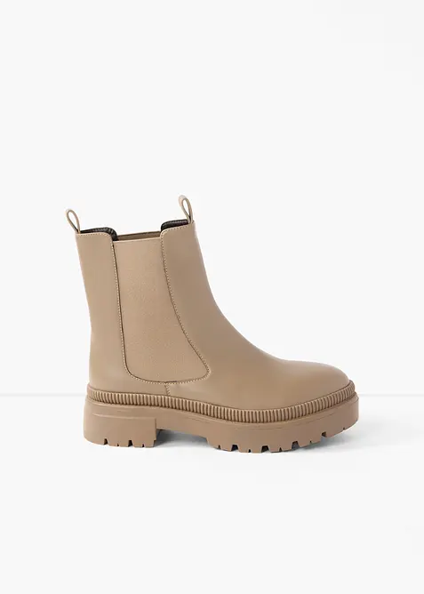 Chelseaboots med profilerte s&aring;ler, bonprix
