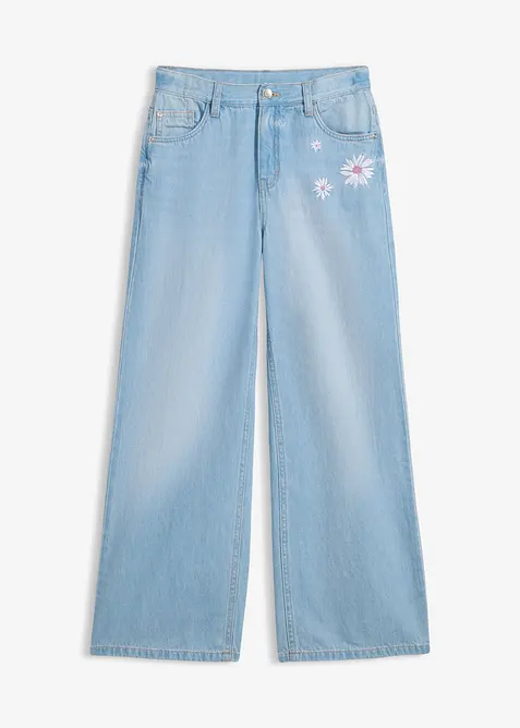 Wide Leg-jeans Mid Waist, bonprix
