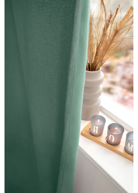 Varmeisolerende gardin med myk fleece p&aring; baksiden, f&aring;s ogs&aring; i ekstra lang (1-pack), bonprix
