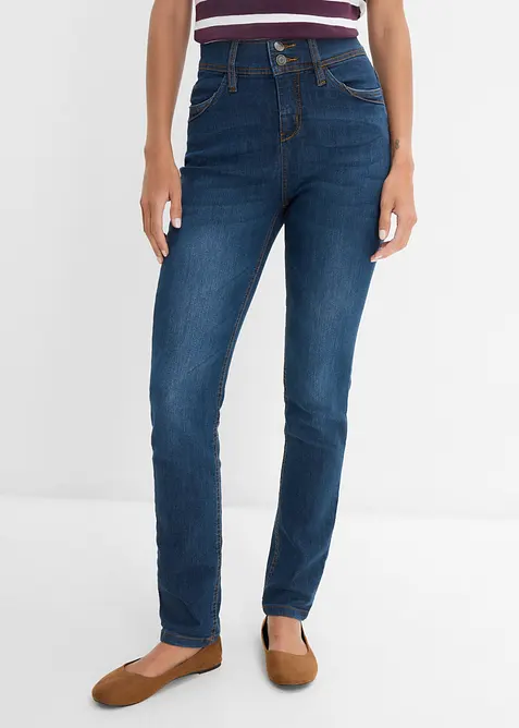 Slim fit-jeans High waist, komfortstretch, bonprix