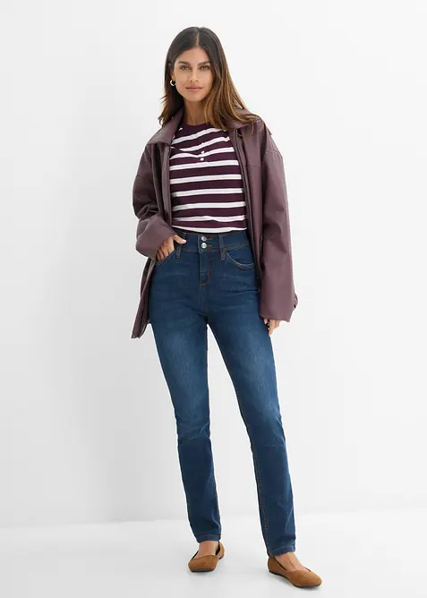 Slim fit-jeans High waist, komfortstretch, bonprix