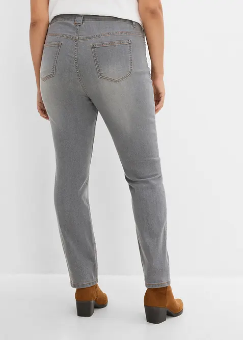 Slim fit-jeans High waist, komfortstretch, bonprix