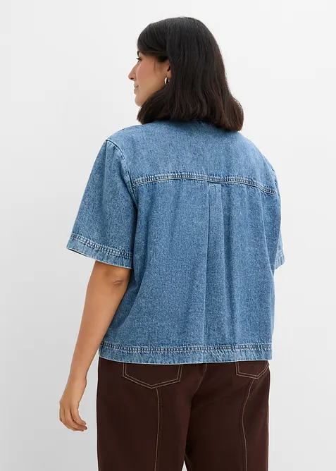 Denimskjorte i 100% bomull, bonprix