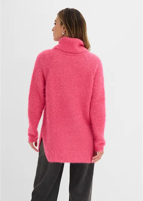 Oversized genser med rullekrage, bonprix