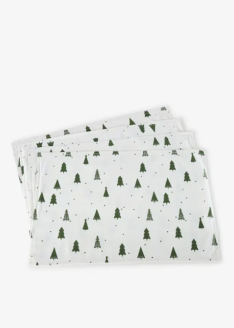 Bordbrikker i &oslash;kologisk bomull (4-pack), bonprix