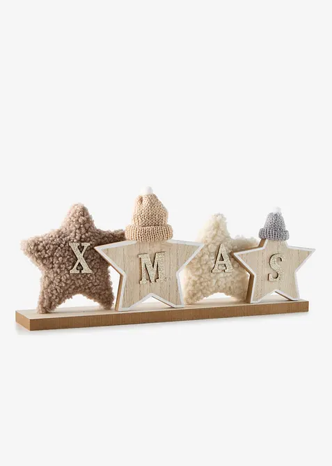 XMAS-dekorasjon med plysjstjerner, bonprix