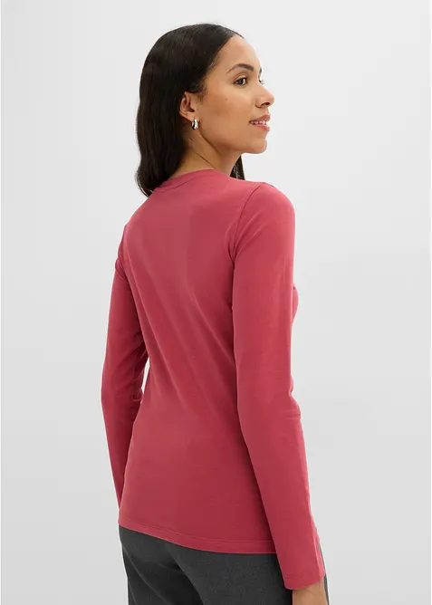 Slim Fit-topp med &oslash;kologisk bomull (2-pack), bonprix