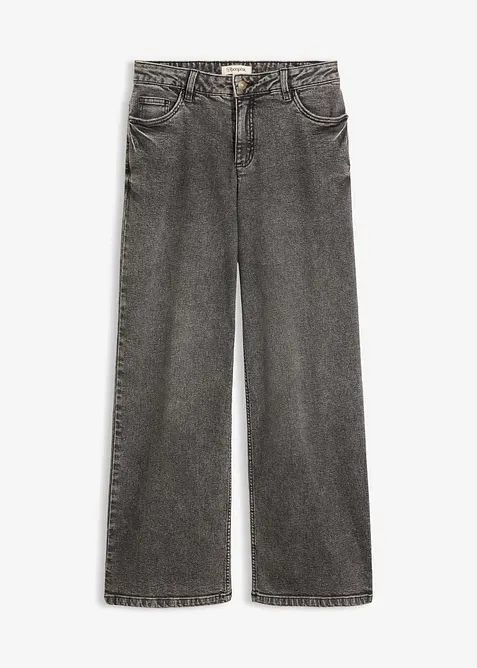 Wide Leg-jeans Mid Waist, bonprix