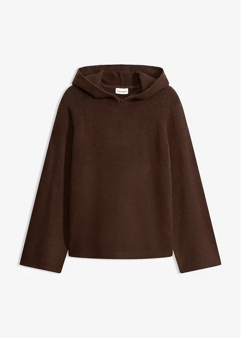 Strikket hettegenser, bonprix