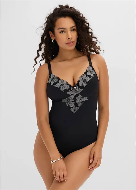 Spilel&oslash;s, strong shape body uten spiler med broderi, bonprix