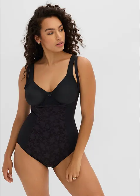 Strong shape body med blonder, bonprix