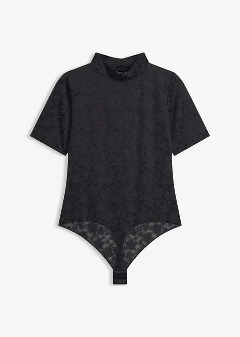 Stringbody i mykt stoff, bonprix