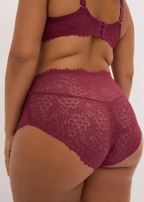 Highwaist panty av delikat blonde, bonprix