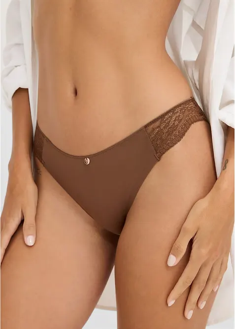 Minitruse med delikat blonde (2-pack), bonprix
