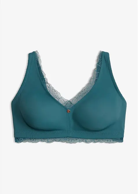 Minimizer-bralette uten b&oslash;yle med delikat blonde, bonprix