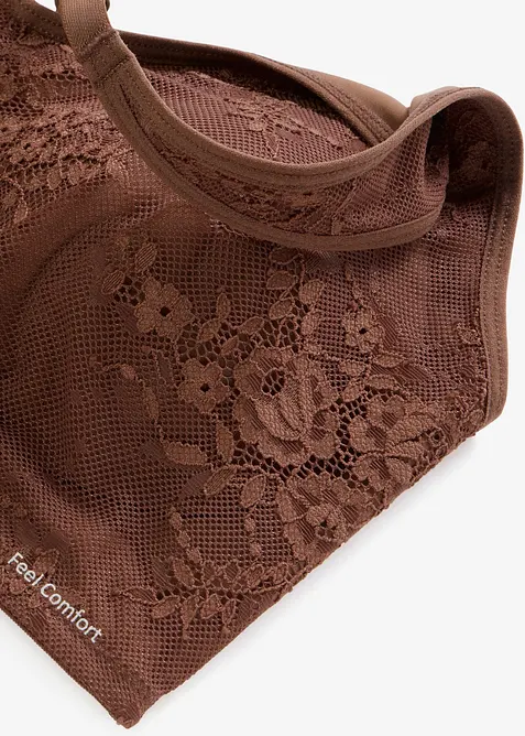 Feel Comfort-bralette av blonde med uttagbare pads, bonprix