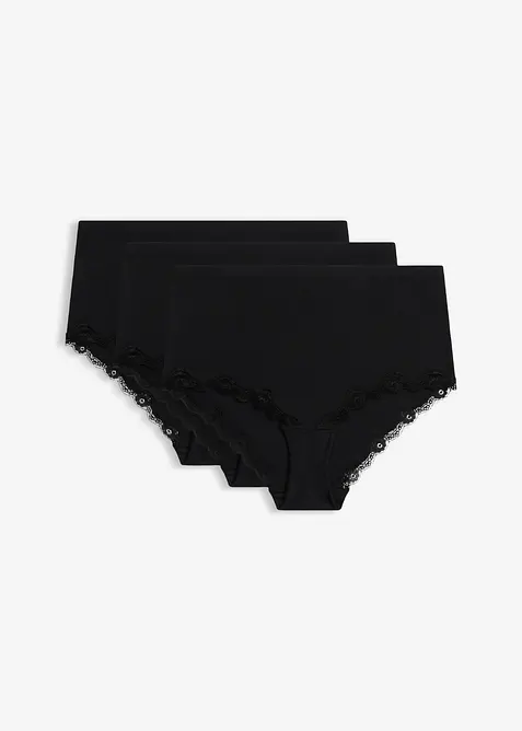 Seamless, high waist truse i polyamid (3-pack), bonprix