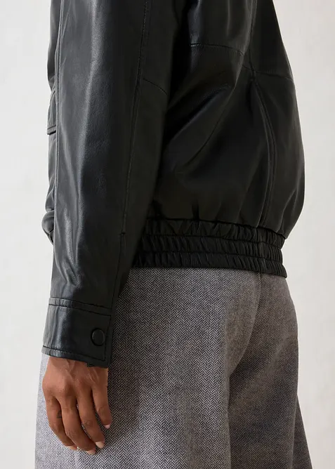 Oversized bomberjakke av lammenappa, bonprix
