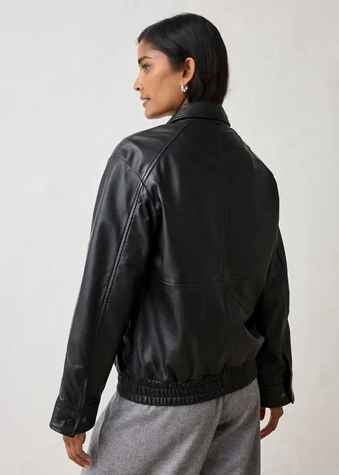 Oversized bomberjakke av lammenappa, bonprix
