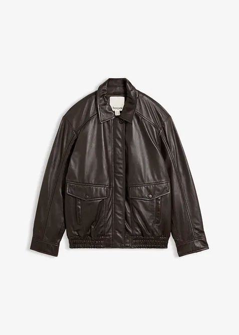 Oversized bomberjakke av lammenappa, bonprix