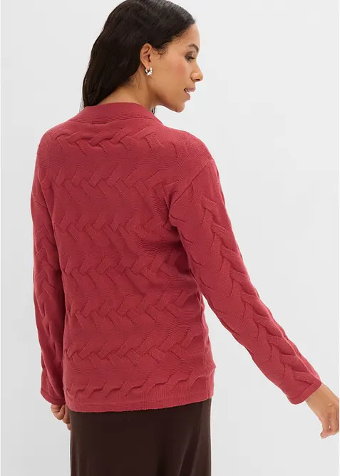 Kabelstrikket genser, bonprix