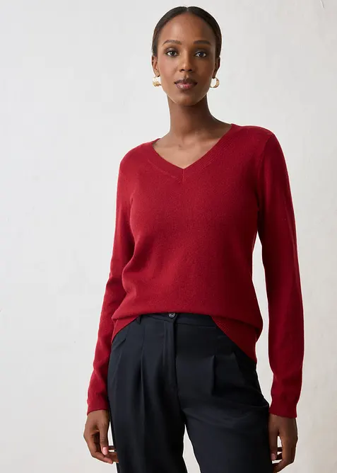 Genser i myk kasjmirmiks med Good Cashmere Standard&reg;, bonprix