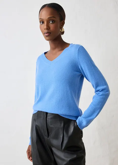 Genser i myk kasjmirmiks med Good Cashmere Standard&reg;, bonprix