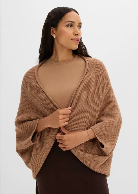 Strikket capecardigan, bonprix