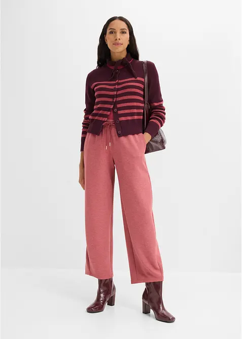 Kort cardigan i bomullsmiks, bonprix