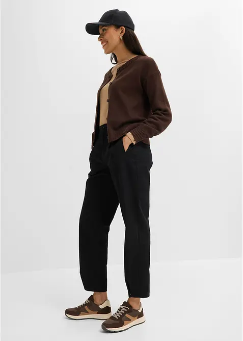Kort cardigan i bomullsmiks, bonprix